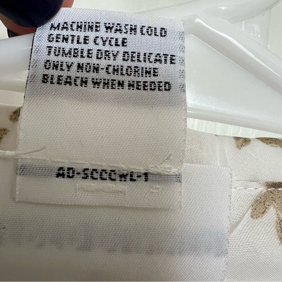 Alfred Dunner Top Shirt Button Up Built‎ in Tank Camisole Sheer Fairy Floral 14 - Picture 5 of 7